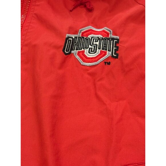 Vintage 1990's Pro Player Ohio State Buckeyes Hooded Windbreaker Jacket Men's XL - Picture 5 of 7